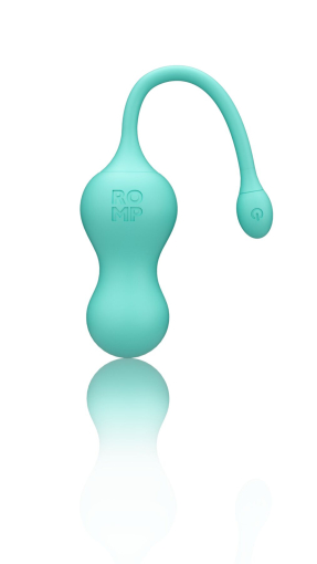 Віброяйце для точки G з пультом керування Romp Cello Light Teal, водонепроникне - фото №3
