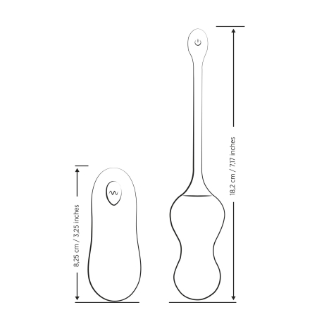 Віброяйце для точки G з пультом керування Romp Cello Light Teal, водонепроникне - фото №6