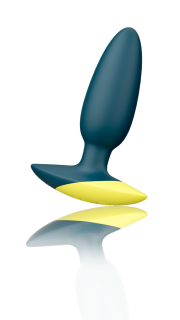 Анальна вібропробка Romp Bass Dark Green, силікон, перезаряджувана, макс. діаметр 3 см - - фото №3