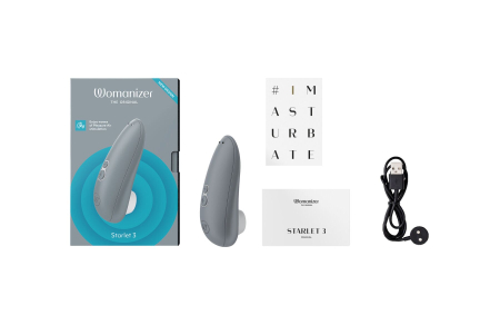 Вакуумний кліторальний стимулятор Womanizer Starlet 3 GREY №4