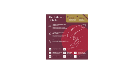 Вакуумний кліторальний стимулятор Womanizer Premium 2 - Bordeaux, функції Autopilot та Smart Silence - фото №9