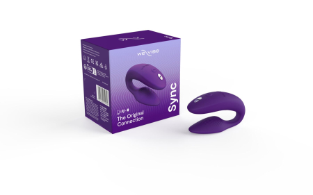 Смарт-вібратор для пар We-Vibe Sync 2 Purple, 10 віброрежимів, пульт ДК - фото №8