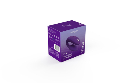 Смарт-вібратор для пар We-Vibe Sync 2 Purple, 10 віброрежимів, пульт ДК - фото №9