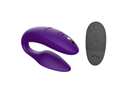 Смарт-вібратор для пар We-Vibe Sync 2 Purple, 10 віброрежимів, пульт ДК - фото №2