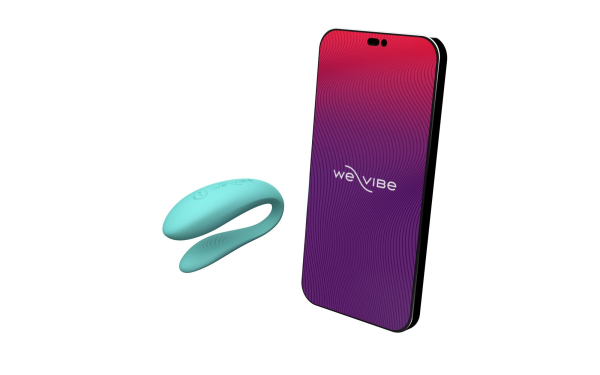 Смарт-вібратор для пар We-Vibe Sync Lite Aqua, 10 віброрежимів, можна поєднувати з проникним сексом - фото