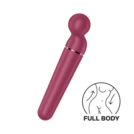 Вібромасажер Satisfyer Planet Wand-er Berry/Rosegold, дуже потужний, бездротовий - фото