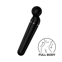 Вібромасажер Satisfyer Planet Wand-er Black/Rosegold, дуже потужний, бездротовий - фото