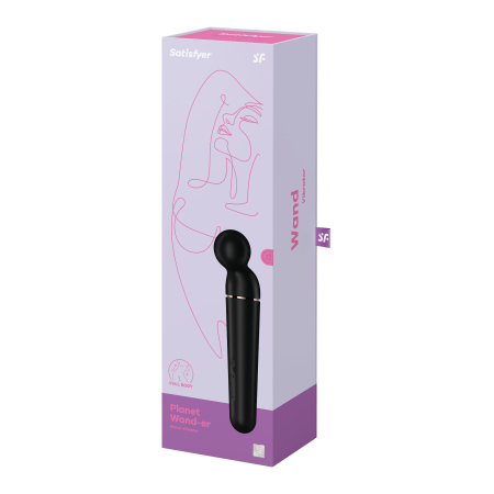 Вібромасажер Satisfyer Planet Wand-er Black/Rosegold, дуже потужний, бездротовий - фото №6