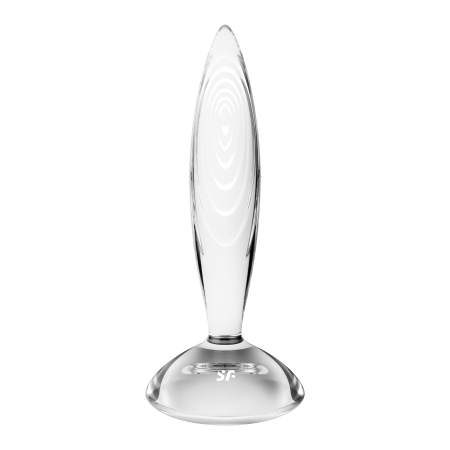 Скляна анальна пробка Satisfyer Sparkling Crystal, дуже міцна, термостійка - фото №2