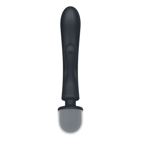 Вібратор-кролик з вібромасажером Satisfyer Triple Lover Grey, 3 мотори - фото №5