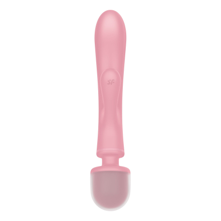 Вібратор-кролик з вібромасажером Satisfyer Triple Lover Pink, 3 мотори - фото №5