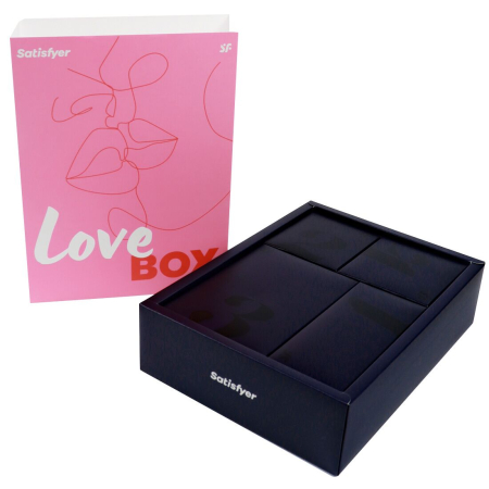 Подарунковий набір Satisfyer Love Box, іграшка для нього та для неї, білизна, мішечок для зберігання - фото №2
