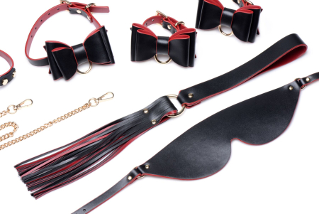 Набір БДСМ з дорожньою сумкою Master Series: Bow — Luxury BDSM Set With Travel Bag, 11 предметів - фото №6