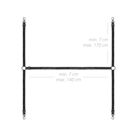 Фіксатор на ліжко з наручниками та поножами Bedroom Fantasies: Under the bed Restraint Bondage Set - фото №7