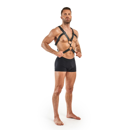 Портупея Bedroom Fantasies: Rocco Bondage Harness, чорна - фото №5