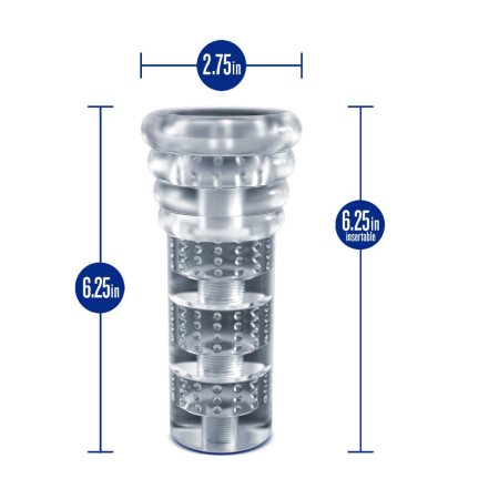 Мастурбатор Rize by Blush - Luz Glow in the Dark Masturbator - Clear - фото №5