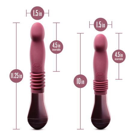 Пульсатор Temptasia by Blush - Trixie Thrusting Dildo - Wine Red - фото №5
