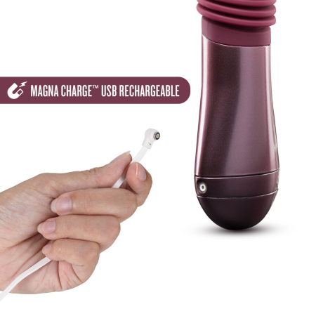 Пульсатор Temptasia by Blush - Trixie Thrusting Dildo - Wine Red - фото №3