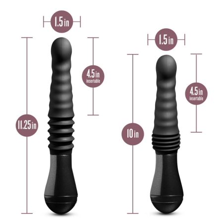 Пульсатор Temptasia by Blush - Lazarus Thrusting Dildo - Black - фото №5