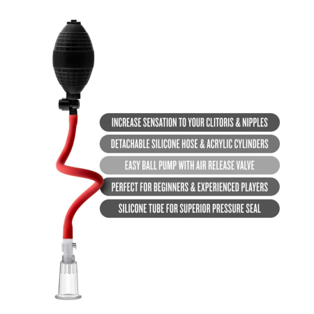 Вакуумна помпа для клітора Temptasia by Blush - Beginner's Clitoral Pumping System - Black №5