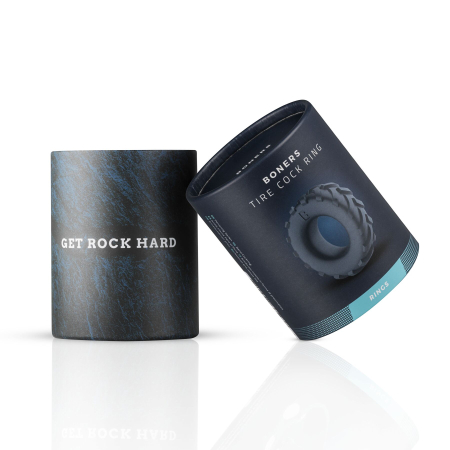 Ерекційне кільце Boners Tire Cock Ring - Grey - фото №2