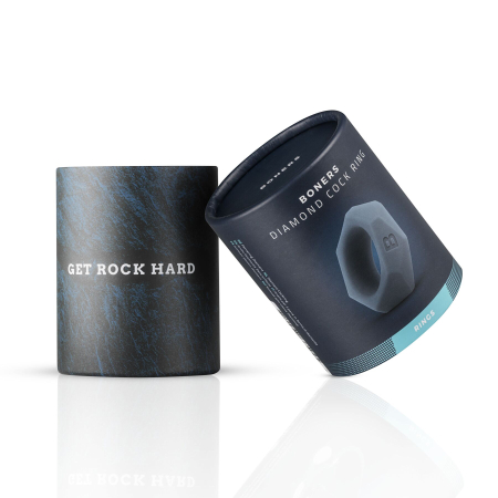 Ерекційне кільце Boners Diamond Cock Ring - Grey - фото №2