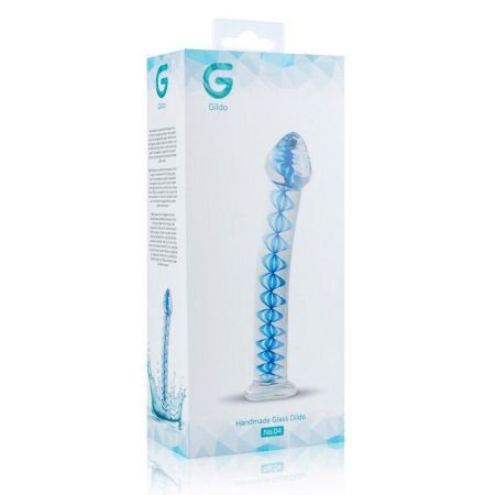 Скляний дилдо Gildo Glass Dildo No. 4, для точки G та простати - фото №4