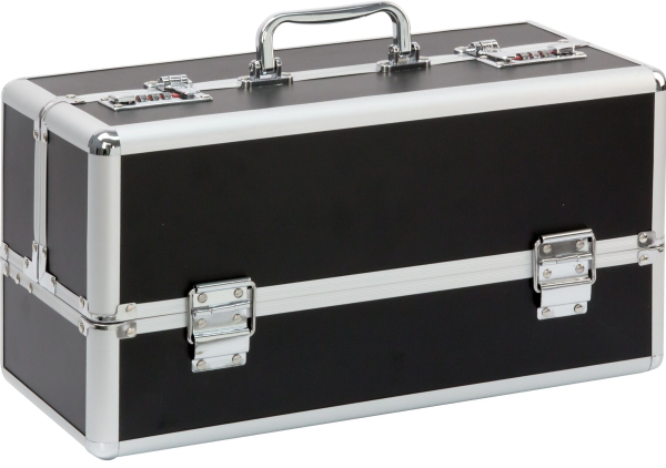 Великий кейс для зберігання секс-іграшок BMS Factory Large Lokable Vibrator Case Black, кодовий замо - фото