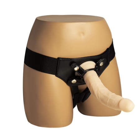 Фалоімітатор Naked Addiction — 9? Silicone Dual Density Bendable Dildo Vanilla, віброкуля в подаруно - фото №4