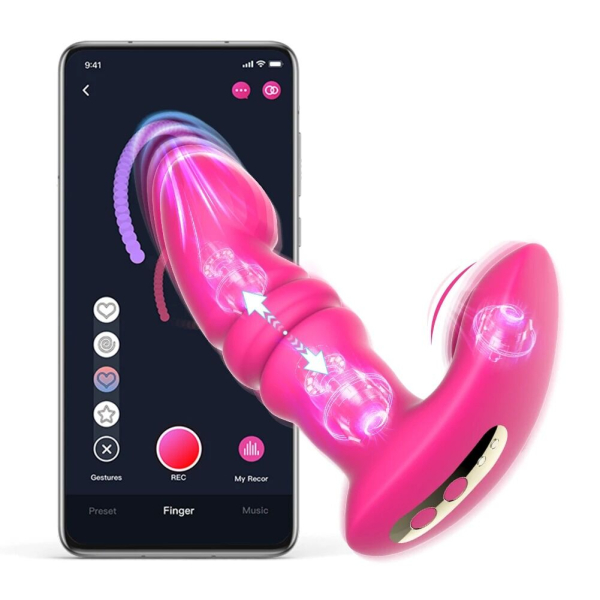 Смарт вібратор-пульсатор Fun Town Jive Pink, імітація фрикцій - фото