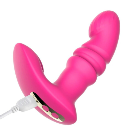 Смарт вібратор-пульсатор Fun Town Jive Pink, імітація фрикцій - фото №4