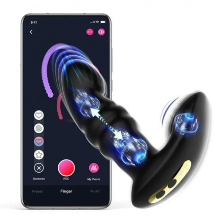 Смарт вібратор-пульсатор Fun Town Jive Black, імітація фрикцій - фото №5