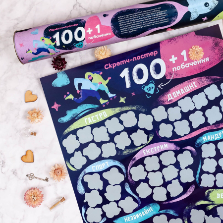 Скретч постер «100+1 побачення» (UA) - фото №4