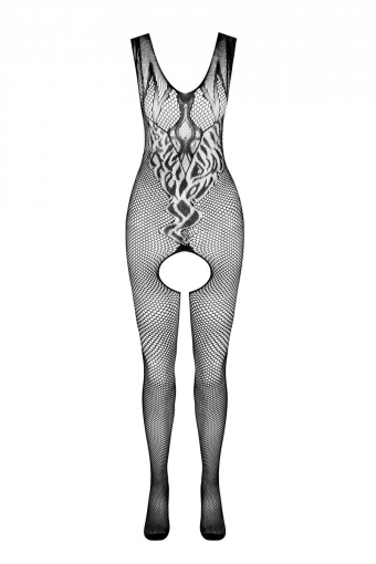 Бодістокінг з крилами Passion BS098 One Size, red, середня сітка, відкритий доступ №3