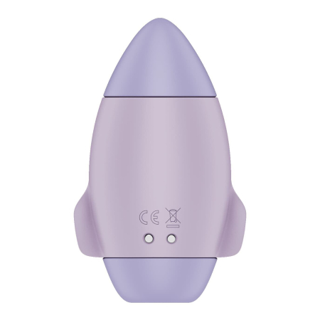 Вакуумний стимулятор з вібрацією Satisfyer Mission Control Violet, 2 незалежні мотори - фото №5