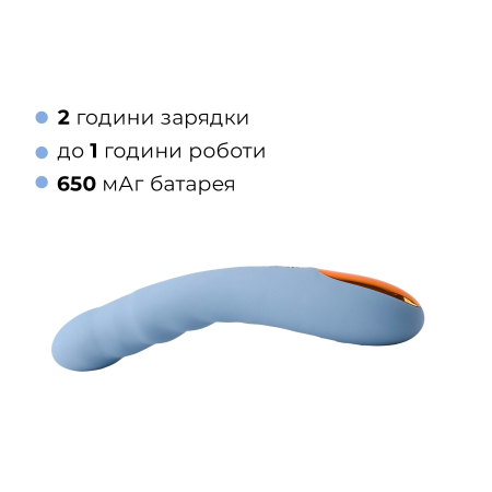 Смарт-вібратор з пульсацією Svakom Ava Neo Cornflower Blue, 15 режимів роботи, водонепроникний - фото №7