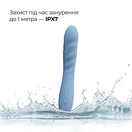 Смарт-вібратор з пульсацією Svakom Ava Neo Cornflower Blue, 15 режимів роботи, водонепроникний - фото №8