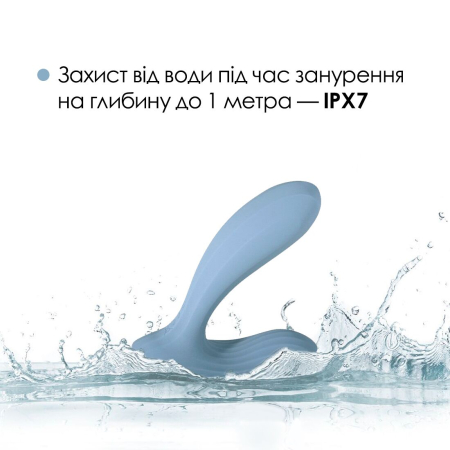 Смарт-вібратор в трусики Svakom Erica Dusty Blue, дуже гнучкий, 2 мотори - фото №5