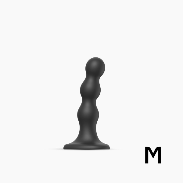 Насадка для страпона Strap-On-Me Dildo Plug Balls Black M - фото