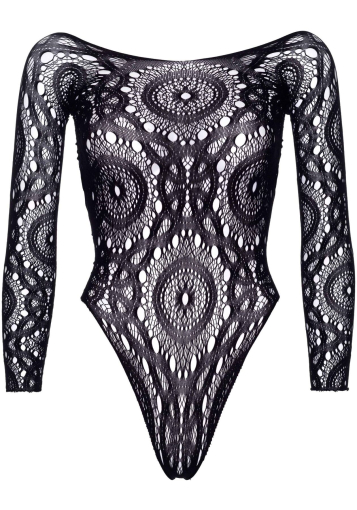 Еротичне боді-бодістокінг Leg Avenue Snap crotch thong back teddy Black S/M - фото №3