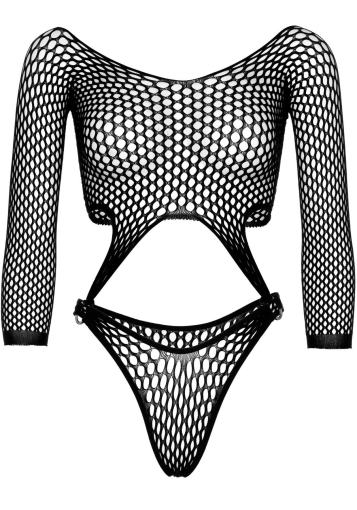 Еротичне боді Leg Avenue Top bodysuit with thong back Black №3
