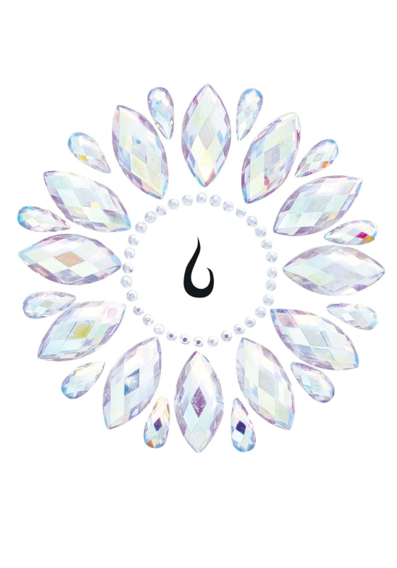 Стрази-прикраси для тіла Leg Avenue Fluer body jewels sticker, наліпки - фото