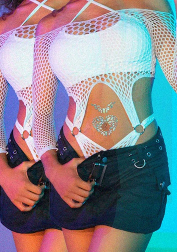 Стрази-прикраси для тіла Leg Avenue Novalie body jewels sticker, наліпки - фото №2