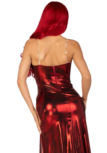 Еротична сукня Leg Avenue Shimmer bodysuit with skirt M - фото №2