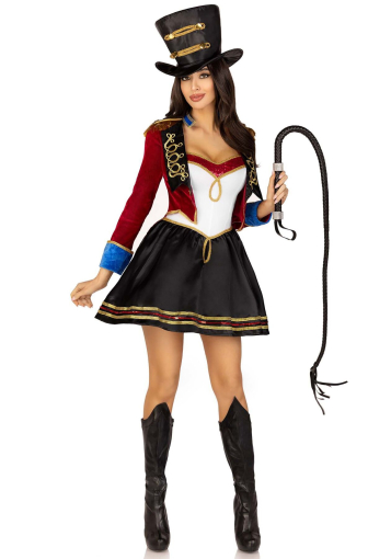 Костюм циркачки Leg Avenue Ringmaster Costume S, сукня, капелюх №4
