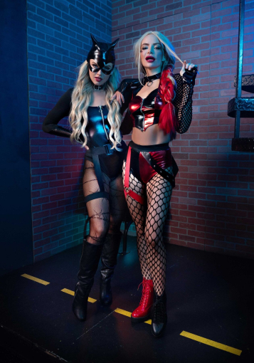 Еротичний костюм кішечки Leg Avenue Fierce Feline L, боді, пояс з підв’язкою, маска кішки - фото №5