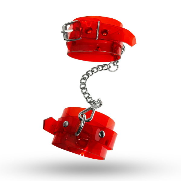 Наручники Feral Feelings - Hand Restraints Red Trasparent - фото