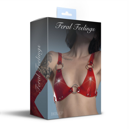 Ліф класичний Feral Feelings - Bikini Top Red Trasparent - фото №2