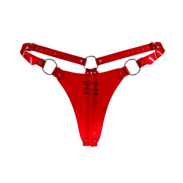 Трусики класичні Feral Feelings - String Bikini Red Trasparent 