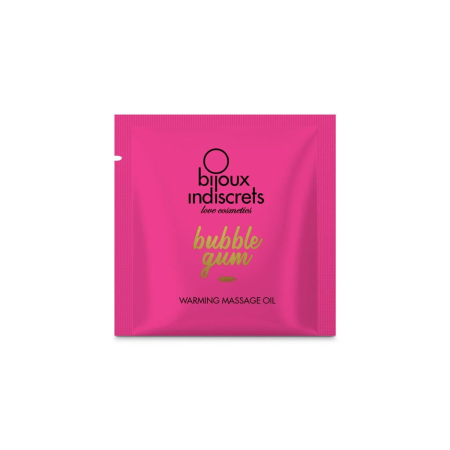 Пробник розігрівальої олії Bijoux Indiscrets Light my Fire – Strawberry Bubblegum - фото